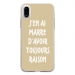 TPU0IPHONEXRAISONTAUPE - Coque souple pour Apple iPhone X avec impression Motifs marre d'avoir raison taupe