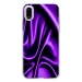 TPU0IPHONEXSOIEMAUVE - Coque souple pour Apple iPhone X avec impression Motifs soie drapée mauve