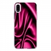 TPU0IPHONEXSOIEROSE - Coque souple pour Apple iPhone X avec impression Motifs soie drapée rose