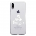TPU0IPHONEXTRISKEL - Coque souple pour Apple iPhone X avec impression Motifs Triskel Celte blanc