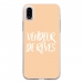 TPU0IPHONEXVENDREVEBEIGE - Coque souple pour Apple iPhone X avec impression Motifs vendeur de rêves beige