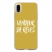 TPU0IPHONEXVENDREVEOR - Coque souple pour Apple iPhone X avec impression Motifs vendeur de rêves or