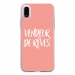 TPU0IPHONEXVENDREVEROSE - Coque souple pour Apple iPhone X avec impression Motifs vendeur de rêves rose