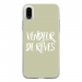 TPU0IPHONEXVENDREVEVERT - Coque souple pour Apple iPhone X avec impression Motifs vendeur de rêves vert