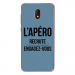 TPU0LENNY5APEROBLEU - Coque souple pour Wiko Lenny 5 avec impression Motifs l'apéro recrute bleu