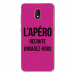 TPU0LENNY5APEROFUSHIA - Coque souple pour Wiko Lenny 5 avec impression Motifs l'apéro recrute fushia