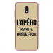 TPU0LENNY5APEROTAUPE - Coque souple pour Wiko Lenny 5 avec impression Motifs l'apéro recrute taupe