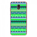 TPU0LENNY5AZTEQUEBLEUVER - Coque souple pour Wiko Lenny 5 avec impression Motifs aztèque bleu et vert
