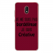 TPU0LENNY5BORDELIQUEBORDEA - Coque souple pour Wiko Lenny 5 avec impression Motifs Je ne suis pas bordélique bordeau