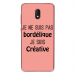 TPU0LENNY5BORDELIQUEROSE - Coque souple pour Wiko Lenny 5 avec impression Motifs Je ne suis pas bordélique rose