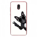 TPU0LENNY5CHIENVBLANC - Coque souple pour Wiko Lenny 5 avec impression Motifs chien à lunettes sur fond blanc
