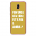 TPU0LENNY5FUMEUSEOR - Coque souple pour Wiko Lenny 5 avec impression Motifs fumeuse et alors or
