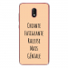 TPU0LENNY5GENIALEBEIGE - Coque souple pour Wiko Lenny 5 avec impression Motifs Chiante mais Géniale beige