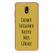 TPU0LENNY5GENIALEOR - Coque souple pour Wiko Lenny 5 avec impression Motifs Chiante mais Géniale or