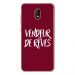 TPU0LENNY5VENDREVEBORDEAU - Coque souple pour Wiko Lenny 5 avec impression Motifs vendeur de rêves bordeau