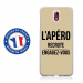 TPU0NOKIA31APEROTAUPE - Coque souple pour Nokia 3-1 avec impression Motifs l'apéro recrute taupe