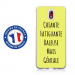 TPU0NOKIA31GENIALEJAUNE - Coque souple pour Nokia 3-1 avec impression Motifs Chiante mais Géniale jaune