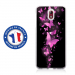 TPU0NOKIA31PAPILLONSFUSHIAS - Coque souple pour Nokia 3-1 avec impression Motifs papillons fushias