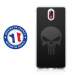 TPU0NOKIA31SKULLCARBONE - Coque souple pour Nokia 3-1 avec impression Motifs tête de mort sur fond carbone