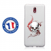 TPU0NOKIA31SKULLTRIBAL - Coque souple pour Nokia 3-1 avec impression Motifs tête de mort sur fond tribal