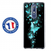 TPU0NOKIA51PAPILLONSBLEUS - Coque souple pour Nokia 5-1 avec impression Motifs papillons bleus