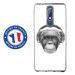 TPU0NOKIA51VIEUSINGECASQ - Coque souple pour Nokia 5-1 avec impression Motifs singe avec casque
