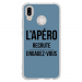 TPU0P20LITEAPEROBLEU - Coque souple pour Huawei P20 Lite avec impression Motifs l'apéro recrute bleu