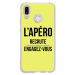 TPU0P20LITEAPEROJAUNE - Coque souple pour Huawei P20 Lite avec impression Motifs l'apéro recrute jaune
