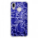 TPU0P20LITEARABESQUEBLEU - Coque souple pour Huawei P20 Lite avec impression Motifs arabesque bleu