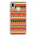 TPU0P20LITEAZTEQUEJAUROU - Coque souple pour Huawei P20 Lite avec impression Motifs aztèque jaune et rouge