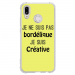 TPU0P20LITEBORDELIQUEJAUNE - Coque souple pour Huawei P20 Lite avec impression Motifs Je ne suis pas bordélique jaune