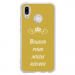TPU0P20LITEBOUDEROR - Coque souple pour Huawei P20 Lite avec impression Motifs Bouder pour mieux Régner or