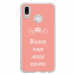 TPU0P20LITEBOUDERROSE - Coque souple pour Huawei P20 Lite avec impression Motifs Bouder pour mieux Régner rose