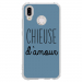 TPU0P20LITECHIEUSEBLEU - Coque souple pour Huawei P20 Lite avec impression Motifs Chieuse d'Amour bleu