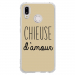 TPU0P20LITECHIEUSETAUPE - Coque souple pour Huawei P20 Lite avec impression Motifs Chieuse d'Amour taupe