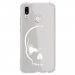 TPU0P20LITECRANE - Coque souple pour Huawei P20 Lite avec impression Motifs crâne blanc