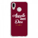TPU0P20LITEDIEUBORDEAU - Coque souple pour Huawei P20 Lite avec impression Motifs Appelle moi Dieu bordeau