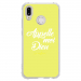 TPU0P20LITEDIEUJAUNE - Coque souple pour Huawei P20 Lite avec impression Motifs Appelle moi Dieu jaune
