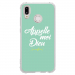 TPU0P20LITEDIEUTURQUOISE - Coque souple pour Huawei P20 Lite avec impression Motifs Appelle moi Dieu turquoise