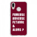 TPU0P20LITEFUMEUSEBORDEAU - Coque souple pour Huawei P20 Lite avec impression Motifs fumeuse et alors bordeau