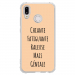 TPU0P20LITEGENIALEBEIGE - Coque souple pour Huawei P20 Lite avec impression Motifs Chiante mais Géniale beige