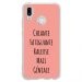 TPU0P20LITEGENIALEROSE - Coque souple pour Huawei P20 Lite avec impression Motifs Chiante mais Géniale rose