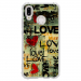 TPU0P20LITELOVEVINTAGE - Coque souple pour Huawei P20 Lite avec impression Motifs Love Vintage