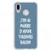 TPU0P20LITERAISONBLEU - Coque souple pour Huawei P20 Lite avec impression Motifs marre d'avoir raison bleu