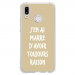 TPU0P20LITERAISONTAUPE - Coque souple pour Huawei P20 Lite avec impression Motifs marre d'avoir raison taupe