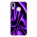 TPU0P20LITESOIEMAUVE - Coque souple pour Huawei P20 Lite avec impression Motifs soie drapée mauve