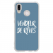 TPU0P20LITEVENDREVEBLEU - Coque souple pour Huawei P20 Lite avec impression Motifs vendeur de rêves bleu