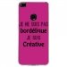 TPU0P8LITE17BORDELIQUEFUSHIA - Coque souple pour Huawei P8 Lite 2017 avec impression Motifs Je ne suis pas bordélique fushia