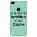TPU0P8LITE17BORDELIQUETURQUO - Coque souple pour Huawei P8 Lite 2017 avec impression Motifs Je ne suis pas bordélique turquoise