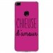 TPU0P8LITE17CHIEUSEFUSHIA - Coque souple pour Huawei P8 Lite 2017 avec impression Motifs Chieuse d'Amour fushia